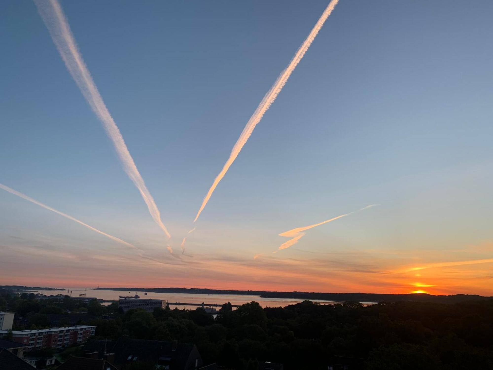 Luxus Penthouse Waterview Apartman Kiel Kültér fotó
